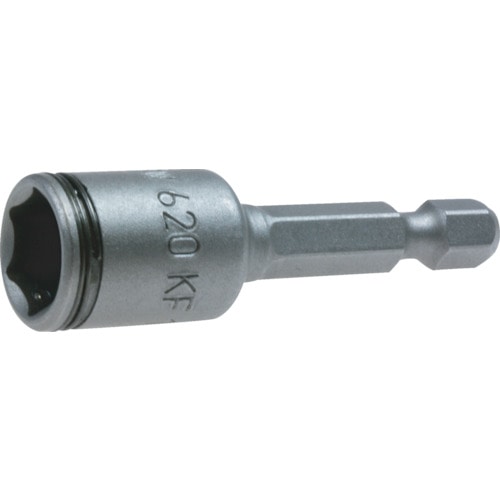 トラスコ中山 エーエスダブリュー スプリングピン式ソケットビット 差込角6.35x対辺8.0mm 全長50mm(ご注文単位1個)【直送品】