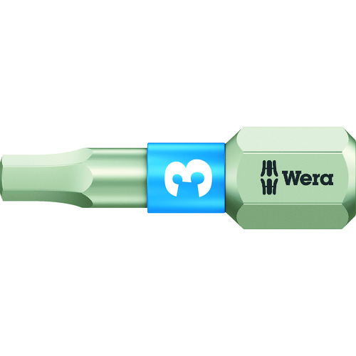 トラスコ中山 Wera 3840/1 ステンレストーションビット ヘキサゴン3.0X25（ご注文単位1本）【直送品】