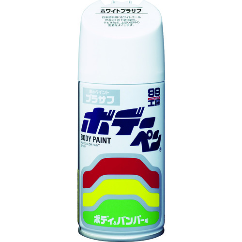 トラスコ中山 ソフト99 車輌用塗料 ボデーペン ホワイトプラサフ(ご注文単位1本)【直送品】