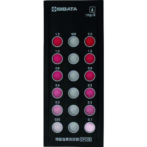 トラスコ中山 SIBATA 残留塩素測定器DPD法 樹脂比色板(ご注文単位1個)【直送品】