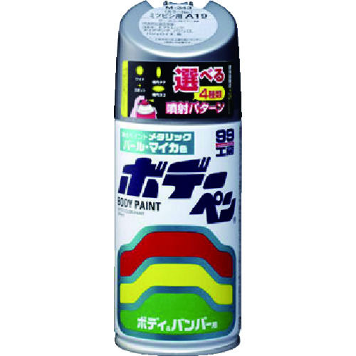 トラスコ中山 ソフト99 ボデーペン(メタリック・マイカ) T-090 灰(ご注文単位1本)【直送品】