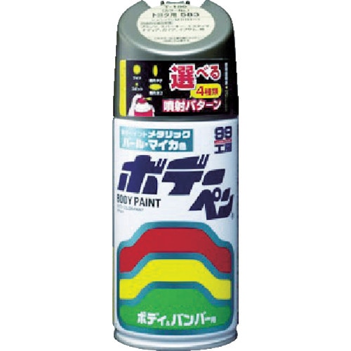 トラスコ中山 ソフト99 ボデーペン(メタリック・マイカ) T-193 シルバー(ご注文単位1本)【直送品】