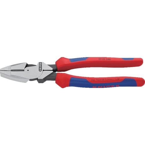 トラスコ中山 KNIPEX 0902-240 架線工事用強力ペンチ(ご注文単位1個)【直送品】