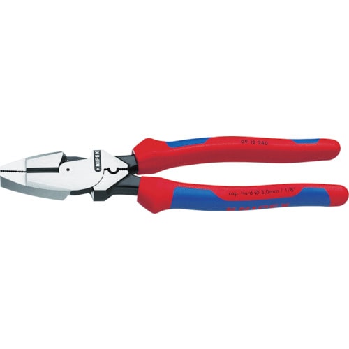トラスコ中山 KNIPEX 0912-240 架線工事用強力ペンチ(ご注文単位1個)【直送品】