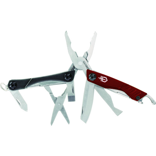 トラスコ中山 GERBER マルチツール ダイム レッド(ご注文単位1個)【直送品】