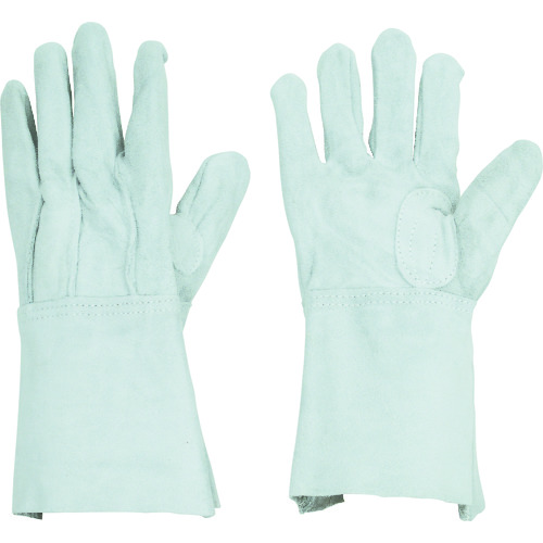 トラスコ中山 トワロン 牛床革手袋 108-A半長 (10双入)(ご注文単位1袋)【直送品】