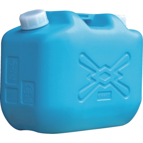 トラスコ中山 ヒシエス 灯油缶 10L 青(ご注文単位1缶)【直送品】
