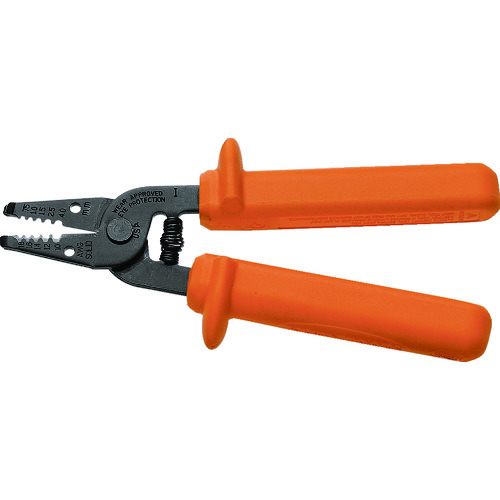 トラスコ中山 KLEIN 絶縁ケーブルストリッパー 180mm 195-2164(ご注文単位1個)【直送品】