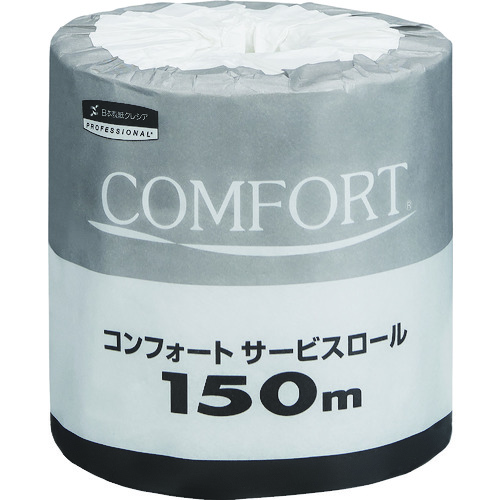 トラスコ中山 クレシア コンフォートサービスロール 150m 1ケース60個入(ご注文単位1ケース)【直送品】