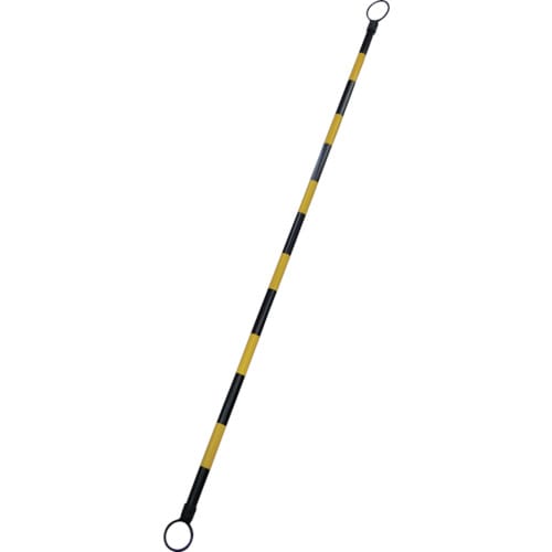 トラスコ中山 緑十字 コーンバー 黄/黒(トラ) コーンバーB(大) 34mmΦ×2m 反射タイプ ABS樹脂(ご注文単位10本)【直送品】