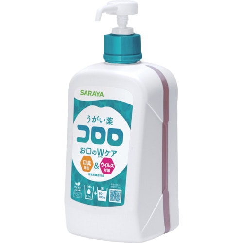 トラスコ中山 サラヤ うがい薬コロロ 1L(ご注文単位1個)【直送品】