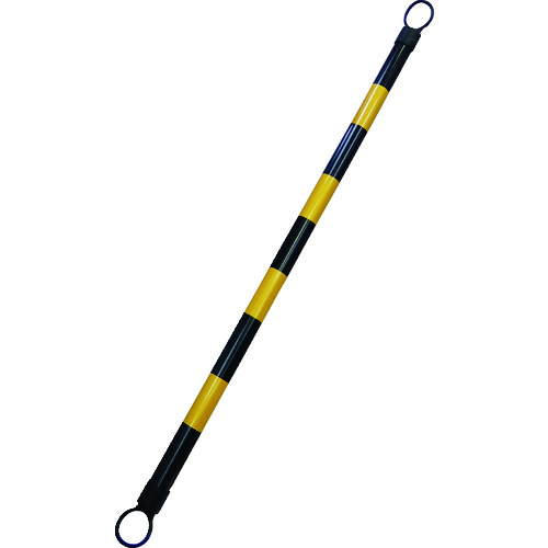 トラスコ中山 緑十字 コーンバー 黄/黒(トラ) コーンバーA(小) 54mmΦ×1.5m 反射タイプ ABS樹脂(ご注文単位10本)【直送品】