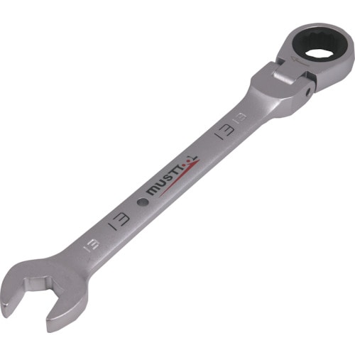 トラスコ中山 MUSTTOOL シャークフレキギアレンチ 13mm MWS-F13(ご注文単位1個)【直送品】