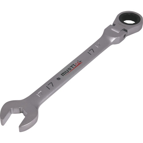トラスコ中山 MUSTTOOL シャークフレキギアレンチ 17mm MWS-F17(ご注文単位1個)【直送品】
