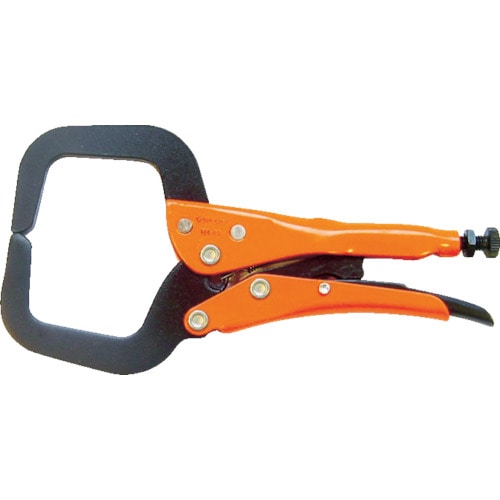 トラスコ中山 GRIP-ON C型グリッププライヤー 165mm(ご注文単位1個)【直送品】