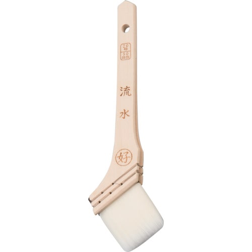 トラスコ中山 好川産業 白ナイロン刷毛 流水 30mm(ご注文単位1本)【直送品】