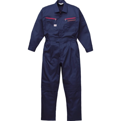 トラスコ中山 AUTO-BI つなぎ服1280-001ネイビーブルー-5L(ご注文単位1着)【直送品】