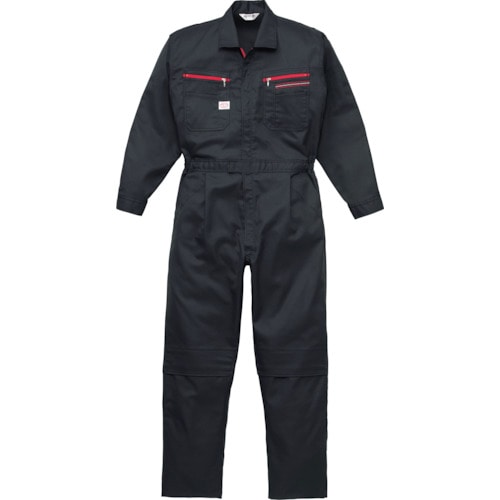 トラスコ中山 AUTO-BI つなぎ服1280-006ブラック-4L(ご注文単位1着)【直送品】