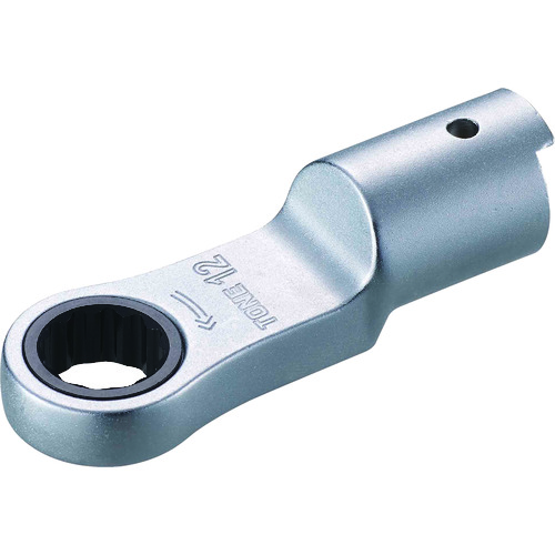 トラスコ中山 TONE トルクレンチ用交換ヘッド 差替式トルクレンチ用ラチェットめがねヘッド 全長66mm(ご注文単位1個)【直送品】