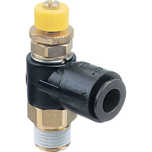 トラスコ中山 チヨダ フジスピードコントローラα(樹脂)メーターアウト12mm・R3/8(ご注文単位1個)【直送品】