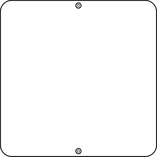 トラスコ中山 緑十字 道路標識・構内用 白無地タイプ 道路60-B 600×600mm スチール(ご注文単位1枚)【直送品】