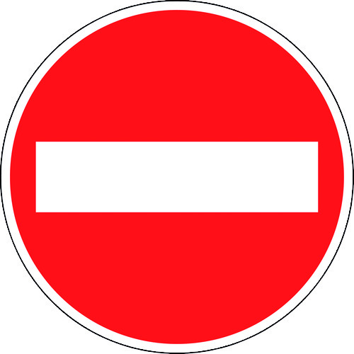 トラスコ中山 緑十字 道路標識(構内用) 車両進入禁止 道路303(AL) 600mmΦ 反射タイプ アルミ製(ご注文単位1枚)【直送品】