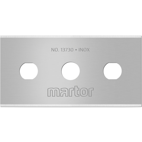 トラスコ中山 martor 替刃 10枚 INDUSTRIAL BLADE 13730 ステンレス(ご注文単位1パック)【直送品】
