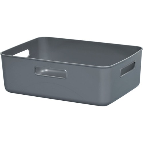 トラスコ中山 ヒマラヤ化学 1388 やわらかBOX/ワイド浅型 ダークグレー 364×259×120(ご注文単位1個)【直送品】