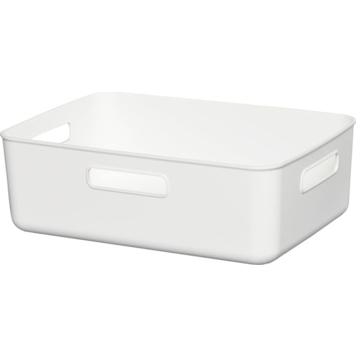 トラスコ中山 ヒマラヤ化学 1388 やわらかBOX/ワイド浅型 ホワイト 364×259×120(ご注文単位1個)【直送品】