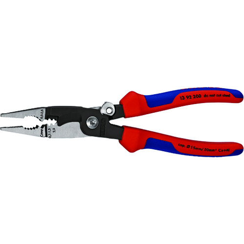 トラスコ中山 KNIPEX エレクトロプライヤー ロック付 200mm 446-7299(ご注文単位1個)【直送品】