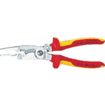 トラスコ中山 KNIPEX 1396-200 絶縁エレクトロプライヤー(スプリング付)(ご注文単位1個)【直送品】