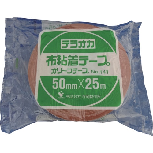 トラスコ中山 TERAOKA オリーブテープ NO.141 50mmX25M(ご注文単位1巻)【直送品】