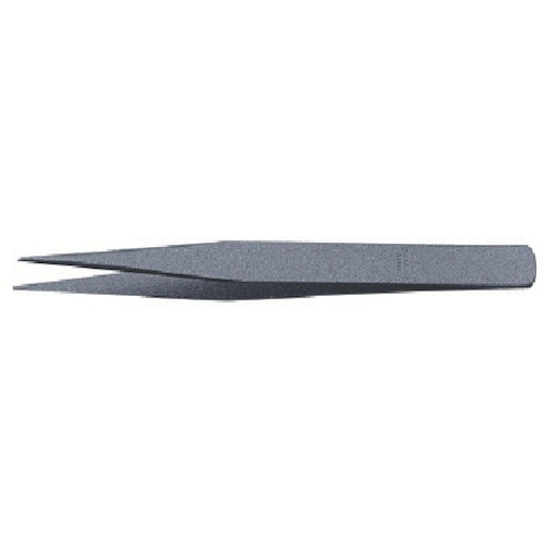 トラスコ中山 アネックス ステンレスピンセット 非粘着加工 AA125mm直(ご注文単位1個)【直送品】