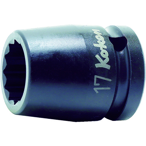 トラスコ中山 コーケン インパクト12角ソケット 差込角12.7mm 対辺8mm(ご注文単位1個)【直送品】