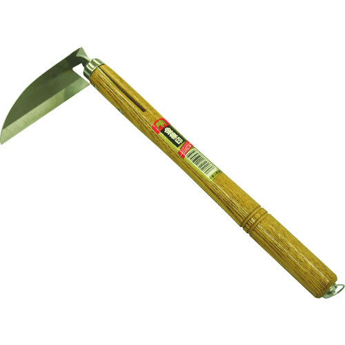 トラスコ中山 金象 草取・草削り鎌 ステン 片手ねじり鎌 全長340mm(ご注文単位1個)【直送品】
