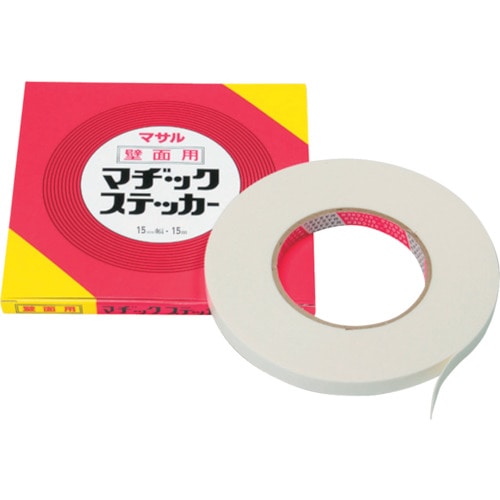 トラスコ中山 マサル マヂックステッカー(壁面用) 15mmx15m(ご注文単位1巻)【直送品】