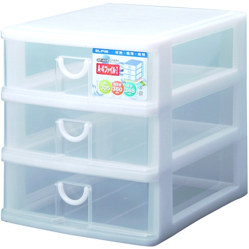 トラスコ中山 SANKO pla 177667 エルピス AF-403 W ホワイト (ご注文単位1台)【直送品】