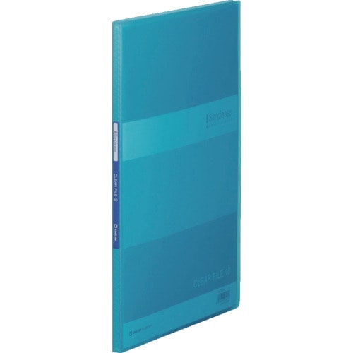 トラスコ中山 キングジム シンプリ-ズCF(透明)10P 青(ご注文単位1冊)【直送品】