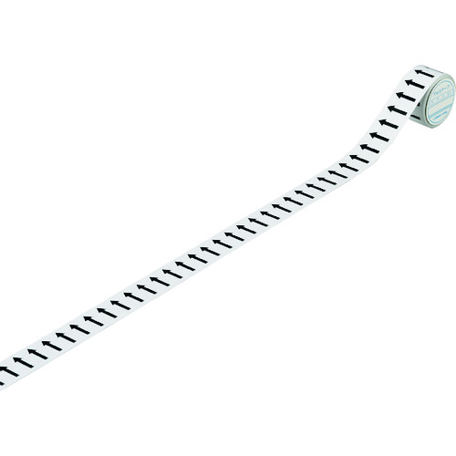トラスコ中山 緑十字 配管識別テープ ↑矢印(方向表示) AH518(S小) 25mm幅×2m アルミ(ご注文単位1巻)【直送品】