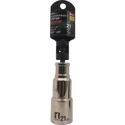 トラスコ中山 MUSTTOOL インパクトドライバーソケット 21mm 12角 ID21-12K(ご注文単位1個)【直送品】