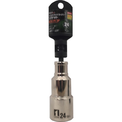 トラスコ中山 MUSTTOOL インパクトドライバーソケット 24mm 12角 ID24-12K(ご注文単位1個)【直送品】
