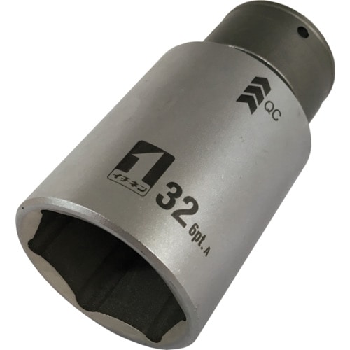 トラスコ中山 MUSTTOOL QCソケット シングル 32mm 6角 Imm4W32―6K(ご注文単位1個)【直送品】