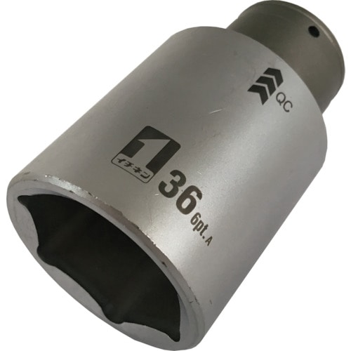トラスコ中山 MUSTTOOL QCソケット シングル 36mm 6角 Imm4W36―6K(ご注文単位1個)【直送品】