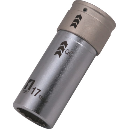 トラスコ中山 MUSTTOOL QCソケット シングル QC1/2 17mmC IM-4W17C-12K(ご注文単位1個)【直送品】