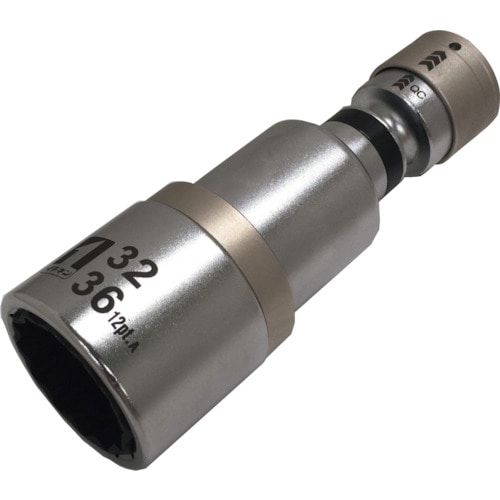 トラスコ中山 MUSTTOOL QCソケット ダフソケット 32/36 首振 12角 IM-4W3236IUN-12K(ご注文単位1個)【直送品】
