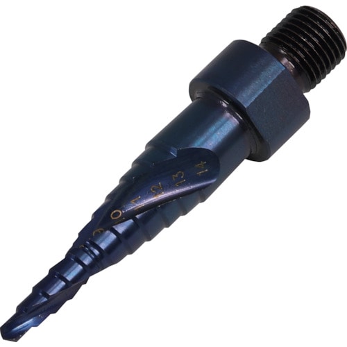 トラスコ中山 MUSTTOOL スパイラルステップドリル Φ4-14mm(11段) IM-STB414(ご注文単位1本)【直送品】