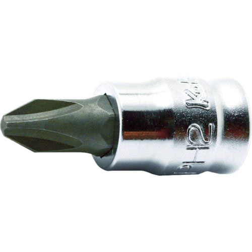 トラスコ中山 コーケン Z-EAL プラスビットソケット差込角6.35mm サイズNO.2(ご注文単位1個)【直送品】