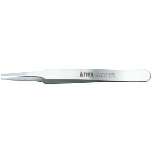トラスコ中山 アネックス 高精度18-8ピンセット 先丸型120mm（ご注文単位1個）【直送品】