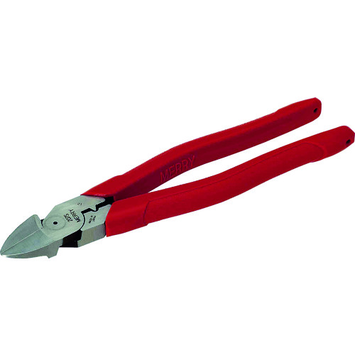 トラスコ中山 メリー 強力圧着鋭刃ニッパ225mm(ご注文単位1個)【直送品】