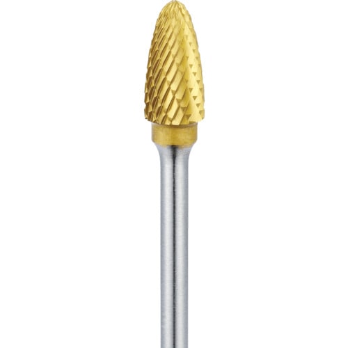 トラスコ中山 ナカニシ チタンコート超硬カッター 楕円(ロー付) 刃径6.3mm 刃長13mm(ご注文単位1本)【直送品】
